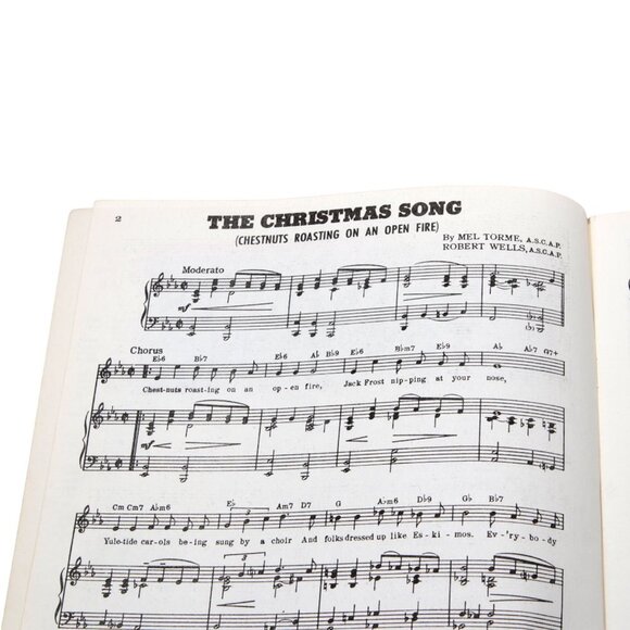 Vintage Christmas Sheet Music Book Retro Top 10 Songs Jingle Bells Let It Snow - Picture 5 of 9